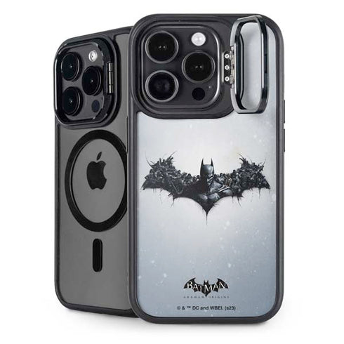 DC Comics Arkham Origins Arkham Logo iPhone 14 Pro Kickstand Case